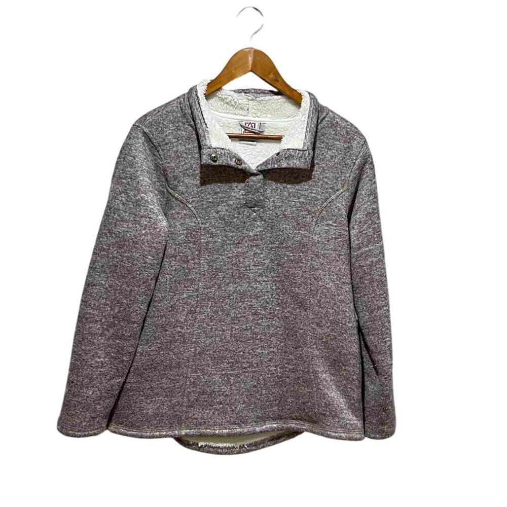 Avalanche Pullover Sweatshirt Size L Sherpa‎ Lined Soft and Warm